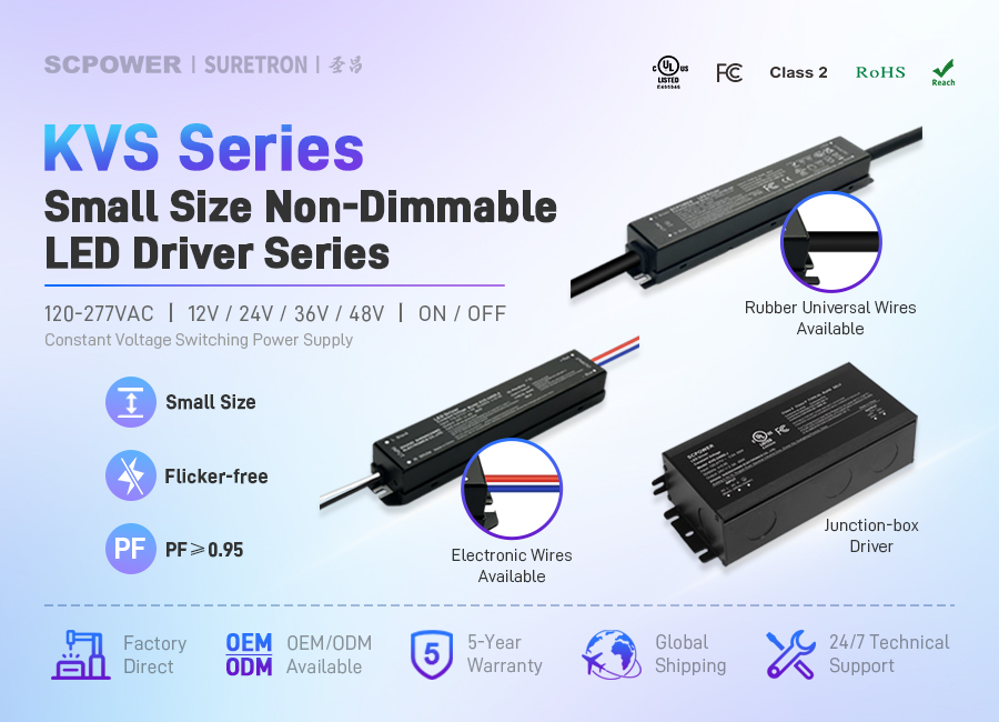 KVS Series Non-Dimmable LED Driver - Product Details KVS Series Small Size Non-Dimmable LED Driver