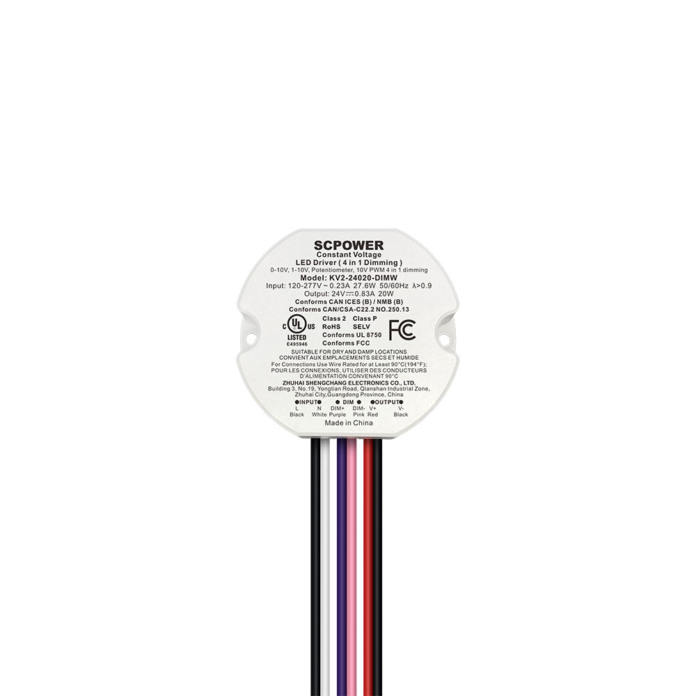 10W 15W 20W 25W 30W 40W 0-10V 4 in 1 Dimmable LED Driver Circular Constant Voltage LED Light Driver in Vietnam