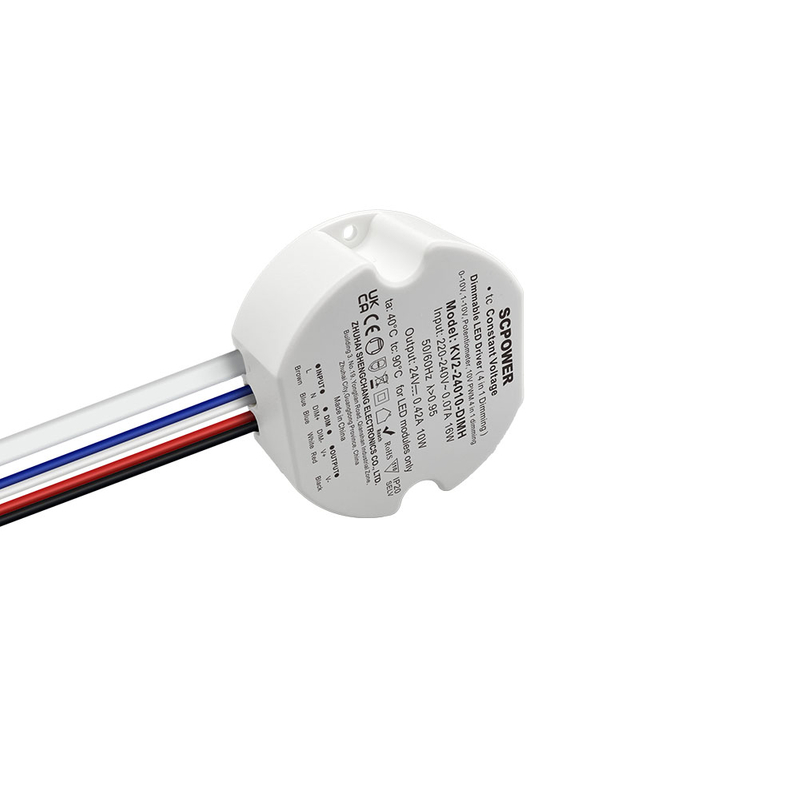10 15 20 25 30 40 Watt Constant Voltage 0-10V 1-10V 4 in 1 Dimmable LED Driver PWM Output Round Shape