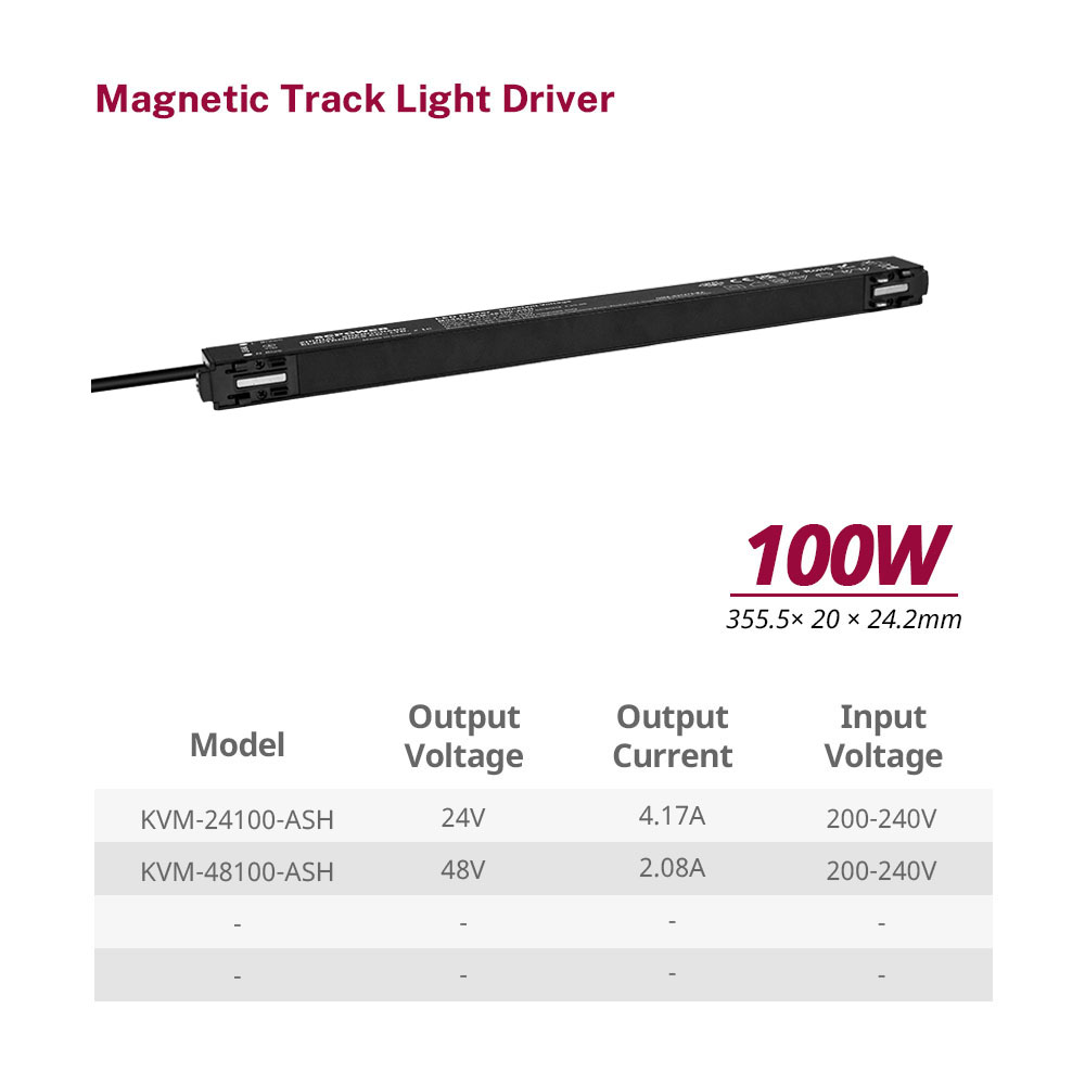 100 150 200 Watt CV Non-Dimming Ultrathin Magnetic Switch Power Supply Led Driver for LED Strips Tracks CE Certified