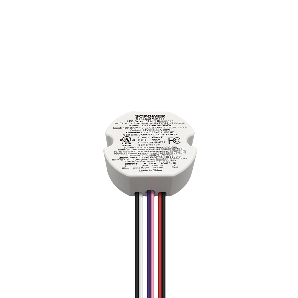 10W 15W 20W 25W 30W 40W 0-10V 4 in 1 Dimmable LED Driver Circular Constant Voltage LED Light Driver in Vietnam