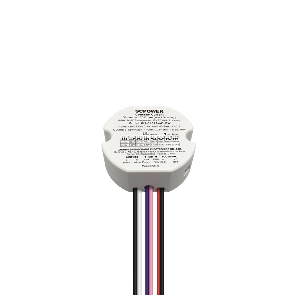 10W 15W 20W 30W 40W 50W 1CH 0-10V 4 w 1 ściemnialny sterownik LED okrągły kształt mały sterownik do reflektor&oacute;w