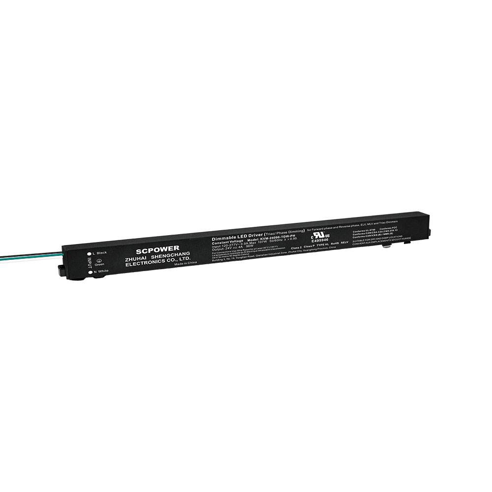 Uscita driver led dimmerabile magnetico ultrasottile triac CV 96W 100W 150W 200W CV 24v 48v per illuminazione professionale