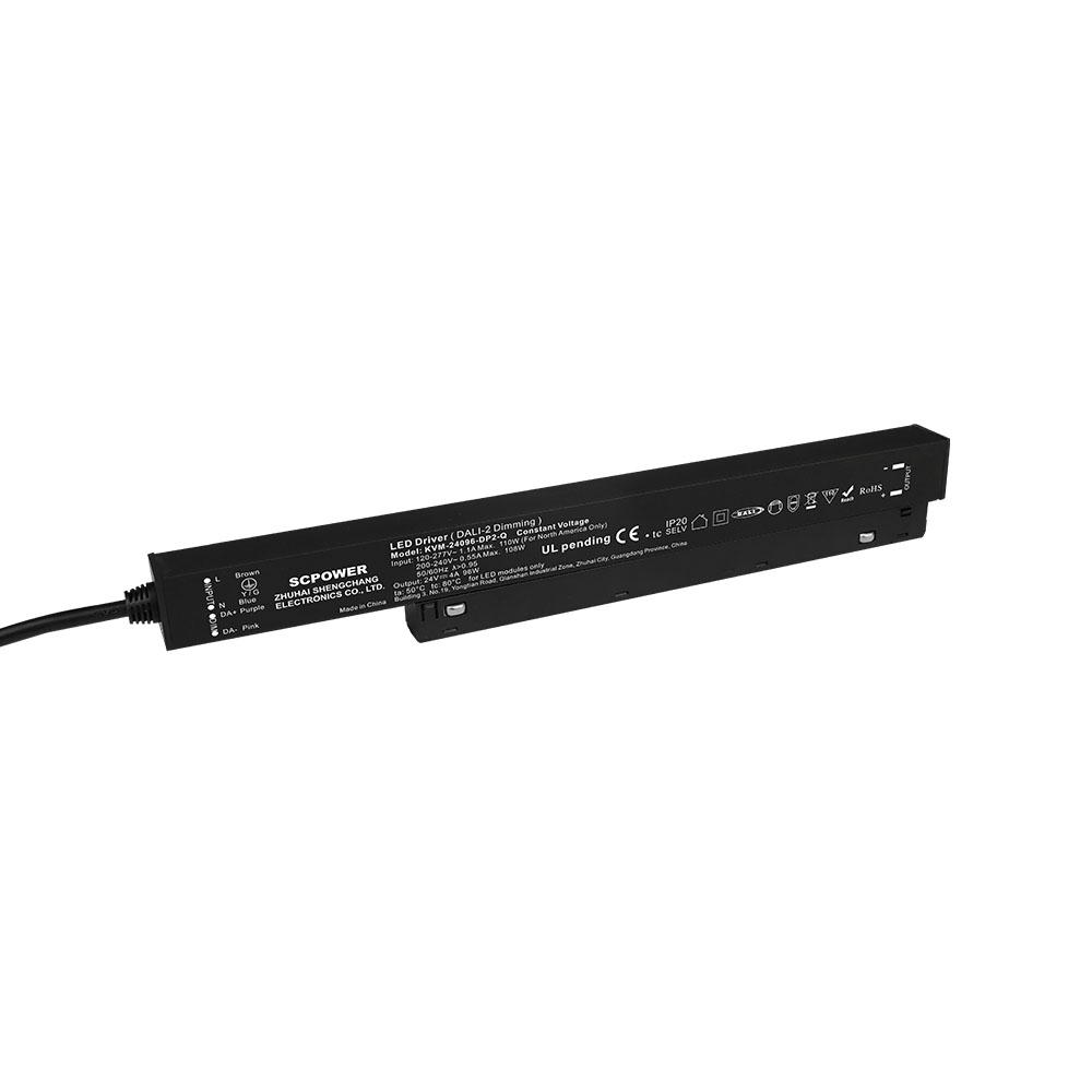 Driver LED dimmerabile magnetico da incasso DP2 96W 100W 150W 200W CV DALI-2 con tensione di uscita regolabile