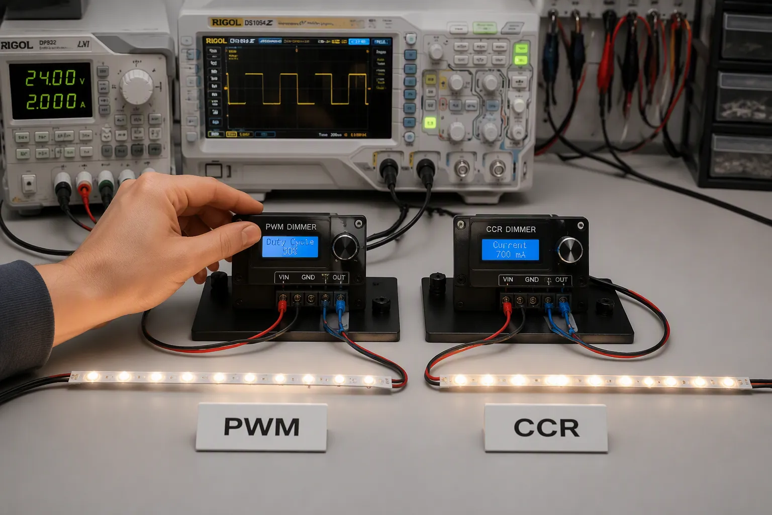 PWM مقابل CCR Dimming: ما هي طريقة تعتيم مشغل LED الأفضل؟