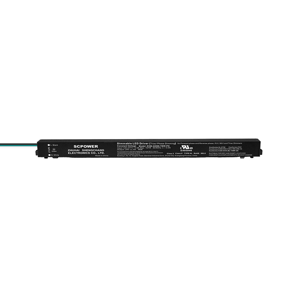 Uscita driver led dimmerabile magnetico ultrasottile triac CV 96W 100W 150W 200W CV 24v 48v per illuminazione professionale
