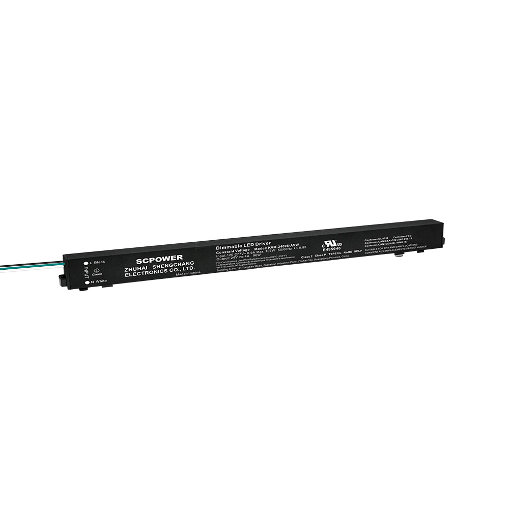 Driver LED per alimentatore con interruttore magnetico ultrasottile non oscurabile da 96 W 100 W 150 W 200 W CV per illuminazione a strisce LED per interni