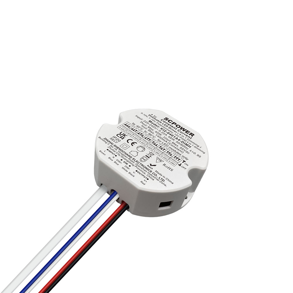 10 15 20 30 40 50 Watt Konstantstrom-Triac 0-10 V 5-in-1 dimmbarer LED-Treiber 3-42 V Ausgang kreisf&ouml;rmiger Treiber