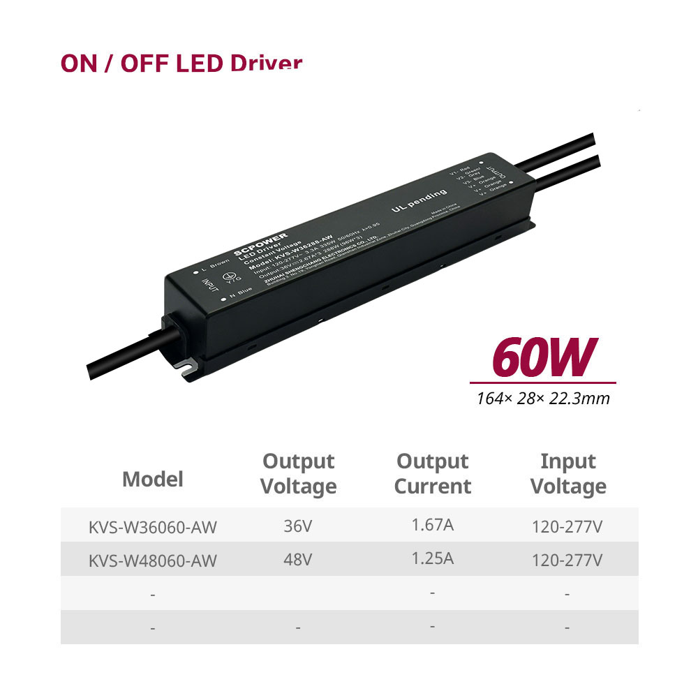 60W 96W 192W 288W CV klasė P drėgna vieta Modelis Perjungiamas namo apšvietimo maitinimas 36V 48V išėjimas