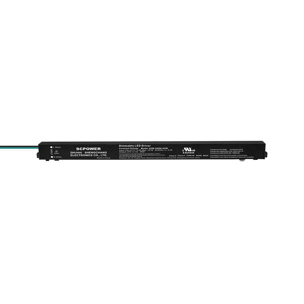 Driver LED per alimentatore con interruttore magnetico ultrasottile non oscurabile da 96 W 100 W 150 W 200 W CV per illuminazione a strisce LED per interni