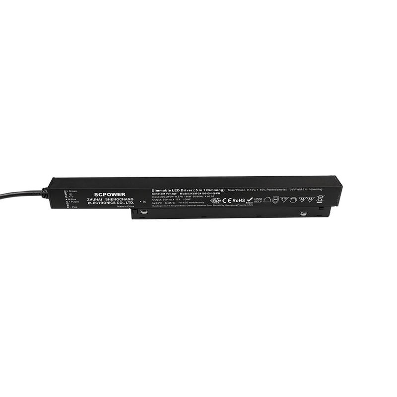 High Power Factor 100 150 200 Watt CV Triac 0-10v 1-10v 5 in 1 Recessed Magnetic Dimmable Led Driver High Efficiency Lighting