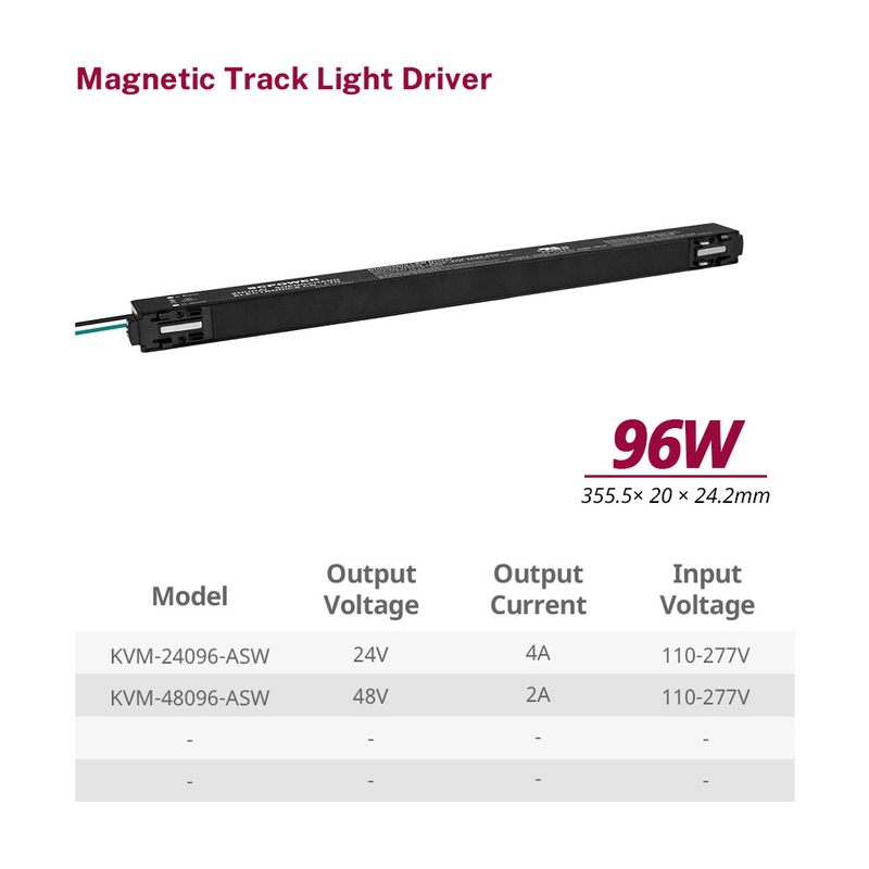 Driver LED per alimentatore con interruttore magnetico ultrasottile non oscurabile da 96 W 100 W 150 W 200 W CV per illuminazione a strisce LED per interni